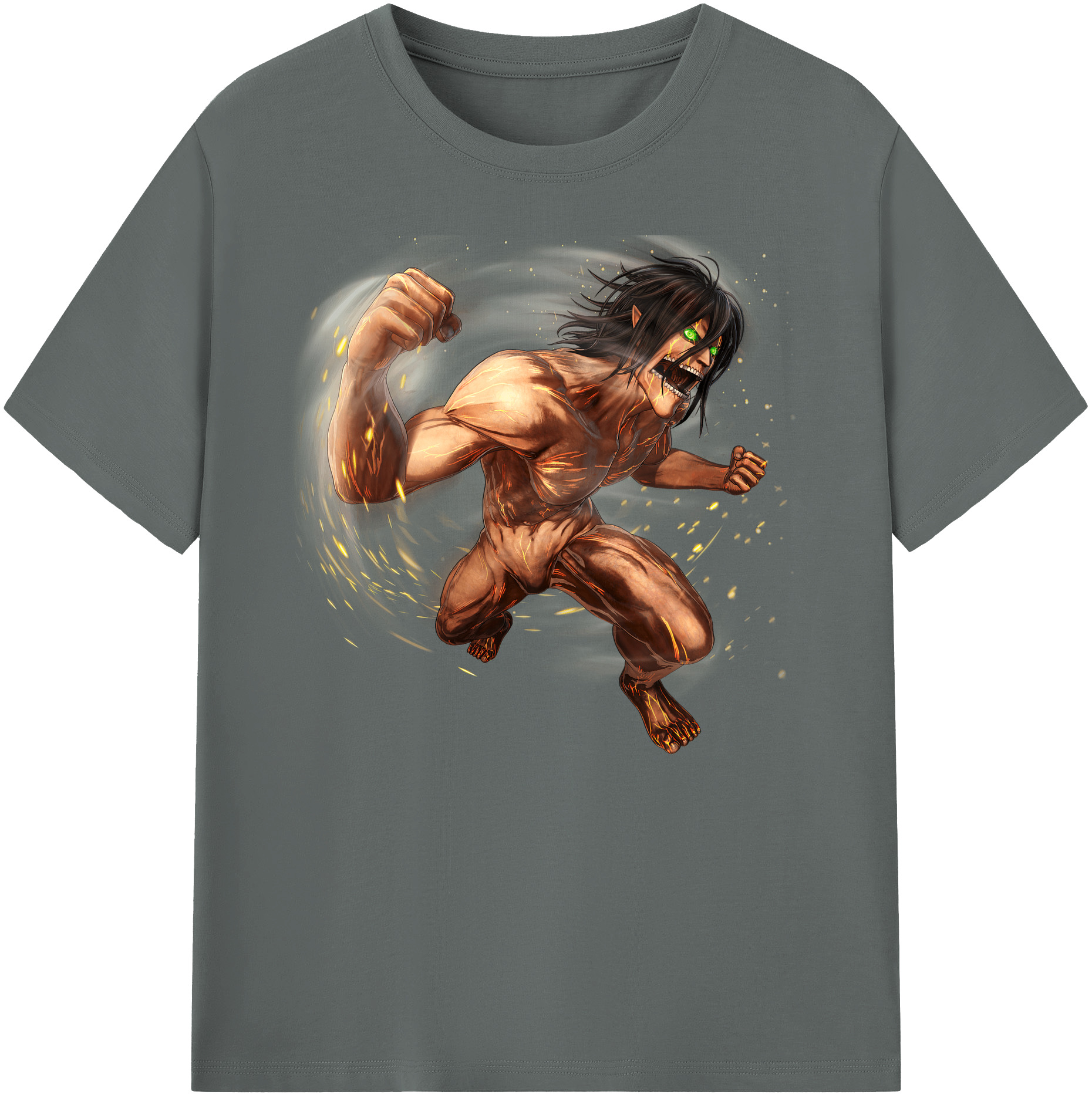 （画像用） 進撃の巨人 Attack on Titan 綿100％ メンズ半袖Tシャツ｜肌触りやわらか＆通気性